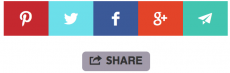 Share buttons. Красивые кнопки соц. сетей.