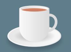 Как сделать чашку с блюдцем на CSS