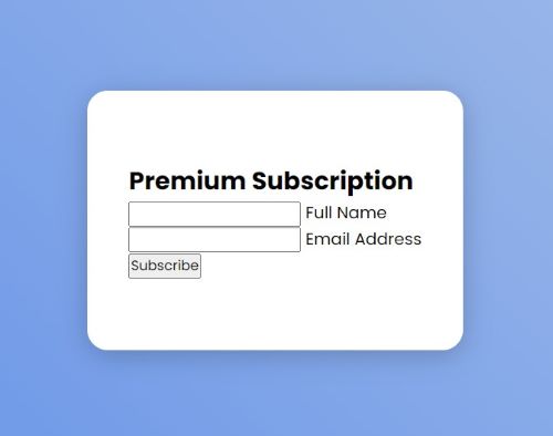Перемещение placeholder над полем ввода при фокусе.