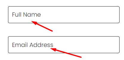 Перемещение placeholder над полем ввода при фокусе.