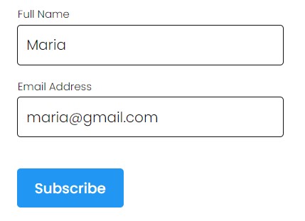 Перемещение placeholder над полем ввода при фокусе.