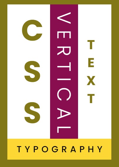 Вертикальный текст на CSS.