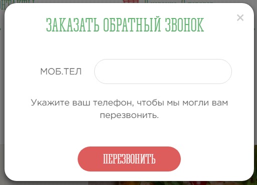 Анимированная кнопка обратного звонка.