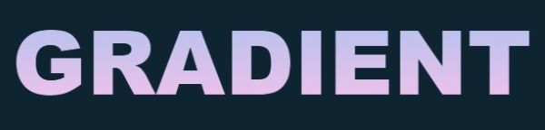Градиент для текста на CSS.