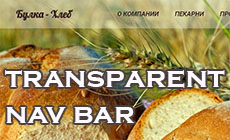 Прозрачная панель навигации в CSS