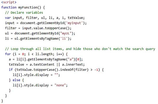 Фильтрация по первым буквам на JQuery.