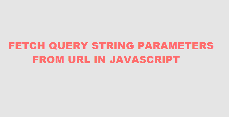 Как разобрать строку запроса в объект в JavaScript?