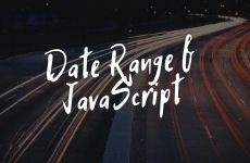 Вывод диапазона дат в JavaScript