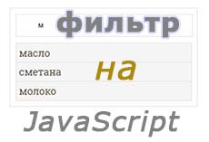 Фильтр товаров на JavaScript