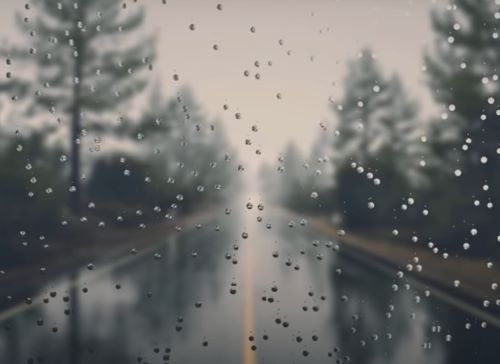 Имитация капель дождя с помощью RainyDay.js.