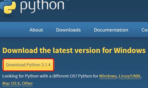 Установка Python 3.7 на Windows.