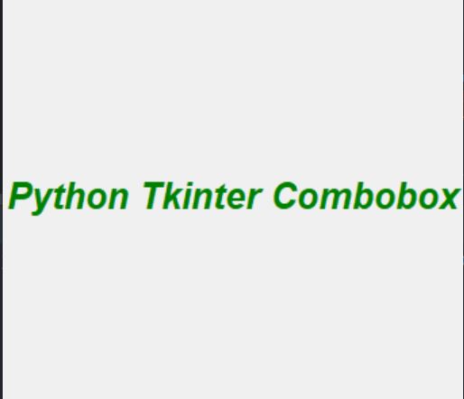 Выпадающий список на Tkinter и Python