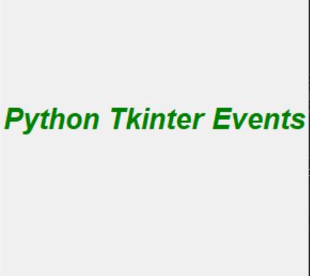 Обработка событий в Tkinter с Python