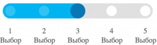 Радио кнопки в виде слайдера.