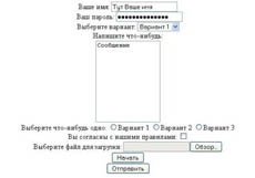 Создание форм в HTML