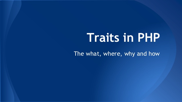 Использование трейтов в PHP