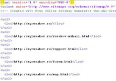 Карта сайта в формате XML